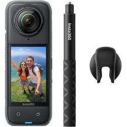 Insta360 X4 Waterproof 8K 360° Action Cam, 4K Wide Angle Videos, Invisible Selfie Stick Effect, Removable Lens Protection, 135