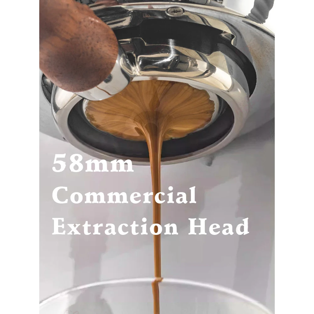 XEOLEO Półautomatyczny ekspres do kawy do spieniania mleka Maszyna parowa Ekspres do kawy Espresso Komercyjny spieniacz do mleka